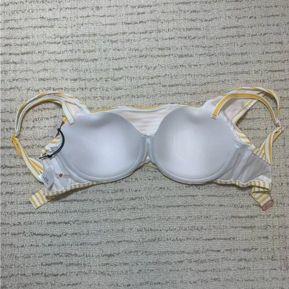 Shade & Shore yellow and white striped bikini - Picture 6 of 10